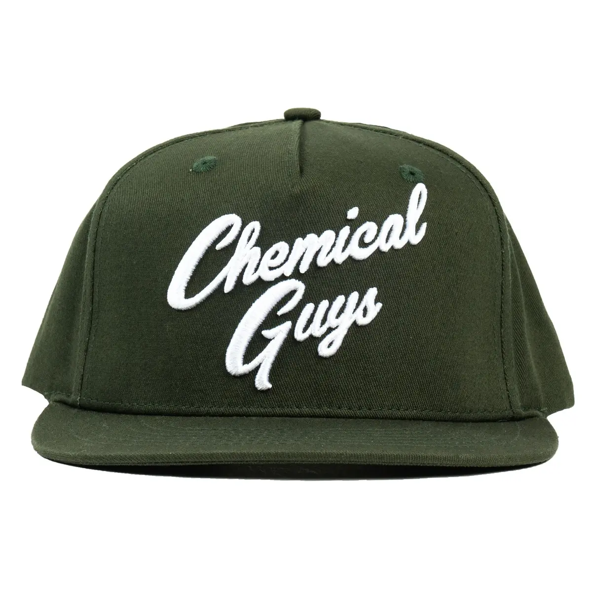 Snap-It-Back Olive Green Script Hat 1