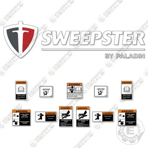 Fits Sweepster By Paladin Decal Kit - Pick Up Broom 1