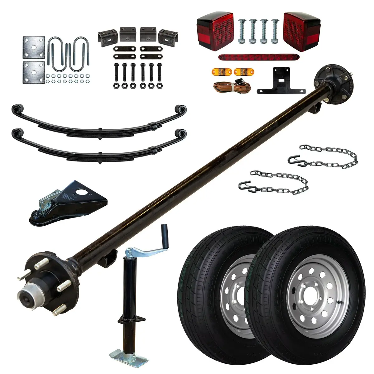2000 Lb Tk Single Axle Trailer Parts Kit - 2K Capacity (Complete Original Series) 1