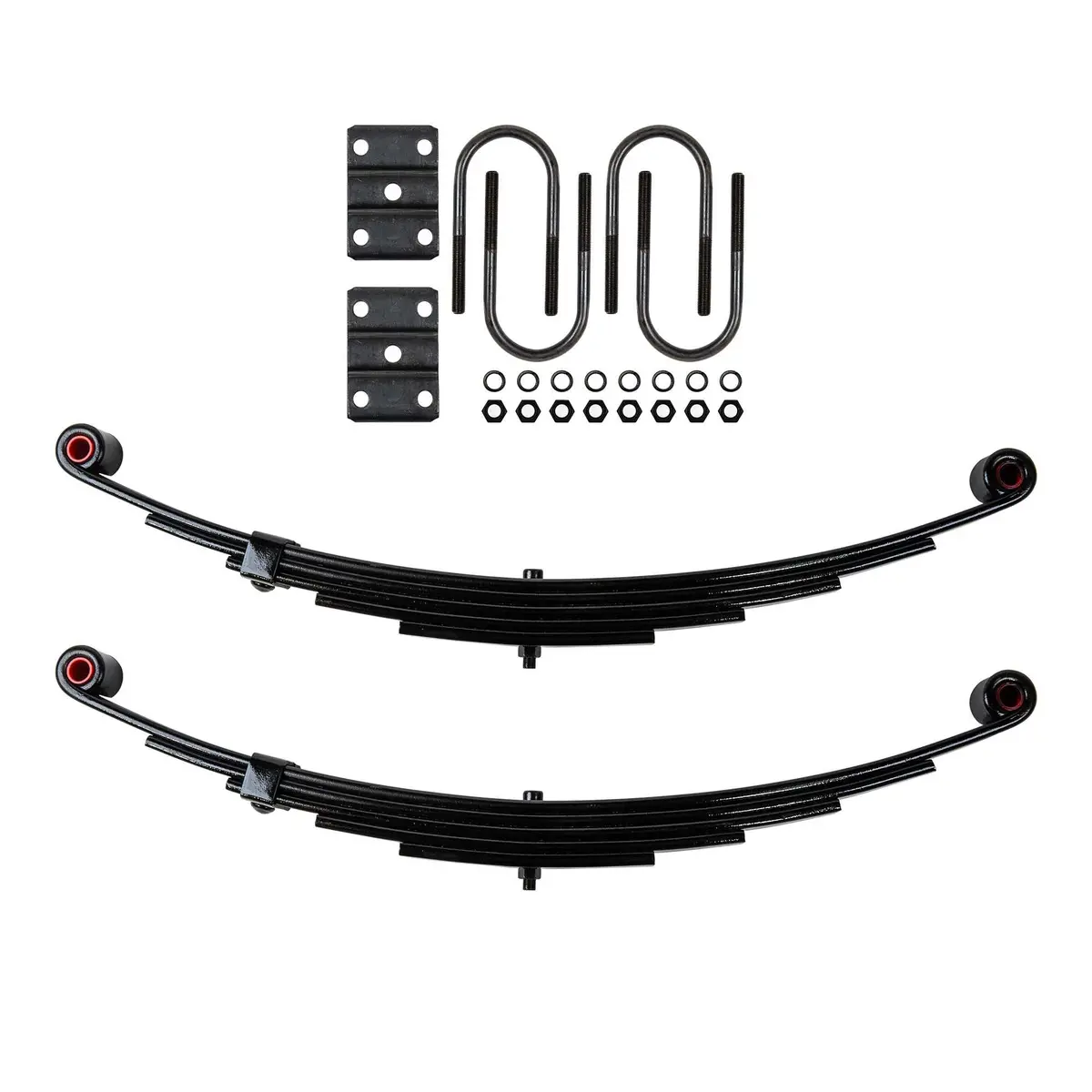 Trailer 5 Leaf Double Eye Spring Suspension Kit For 3" Tube 6000 Lb Axles 1