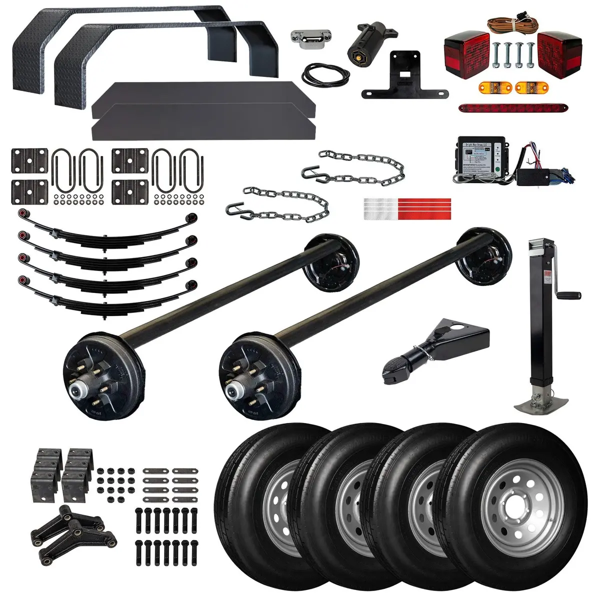6000 Lb Tandem Axle Tk Trailer Parts Kit - 12K Capacity Hd (Drop Complete Original Series) 1