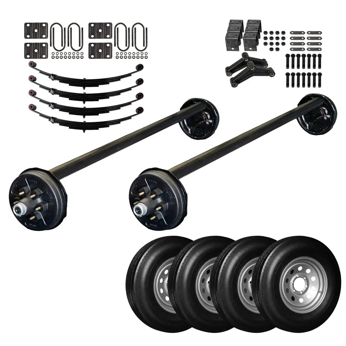6000 Lb Heavy Duty Tandem Axle Tk Trailer Kit - 12K Capacity - (Drop Original Series) 1