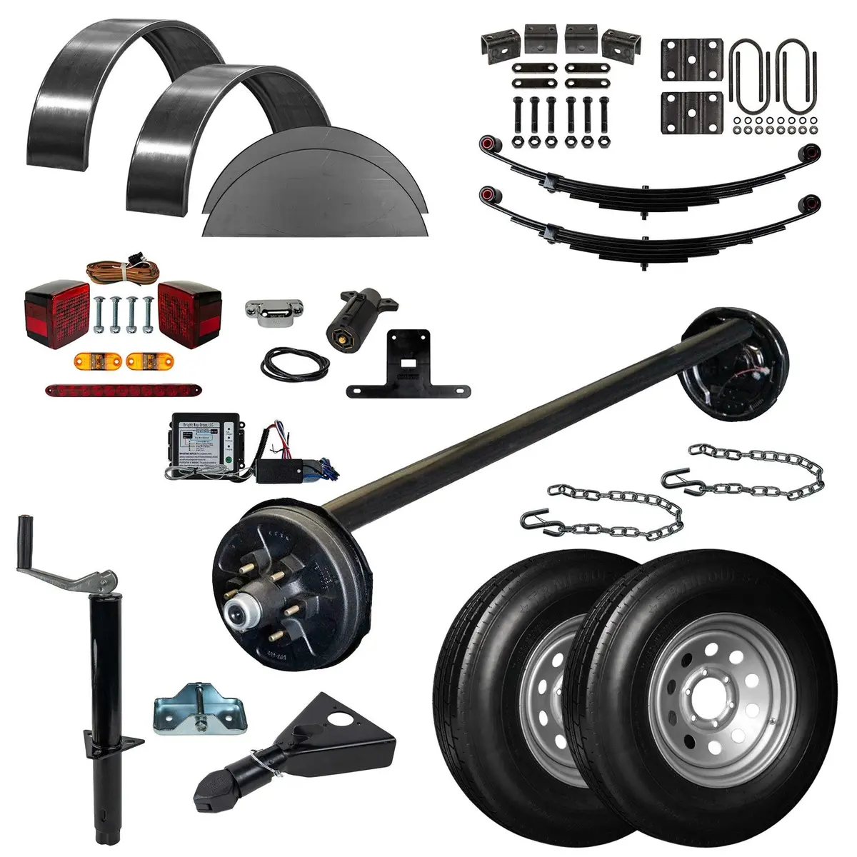 6000 Lb Single Axle Tk Trailer Parts Kit - 6K Capacity Hd (Drop Complete Original Series) 1