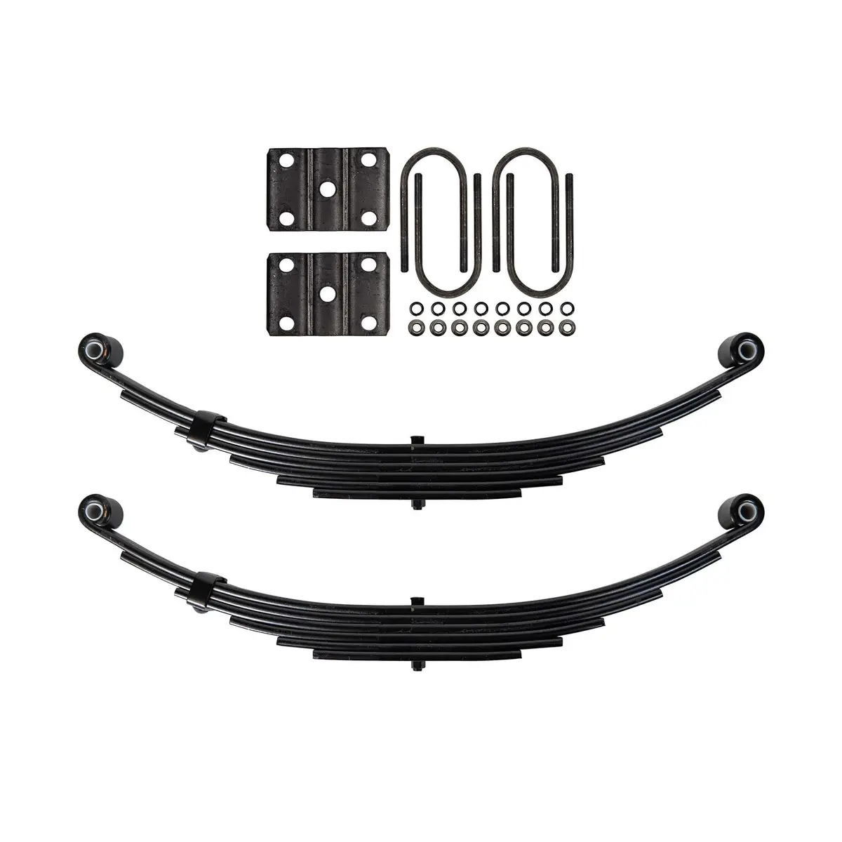 Trailer 6 Leaf Double Eye Spring Suspension Kit For 3" Tube 7000 Lb Axles 1