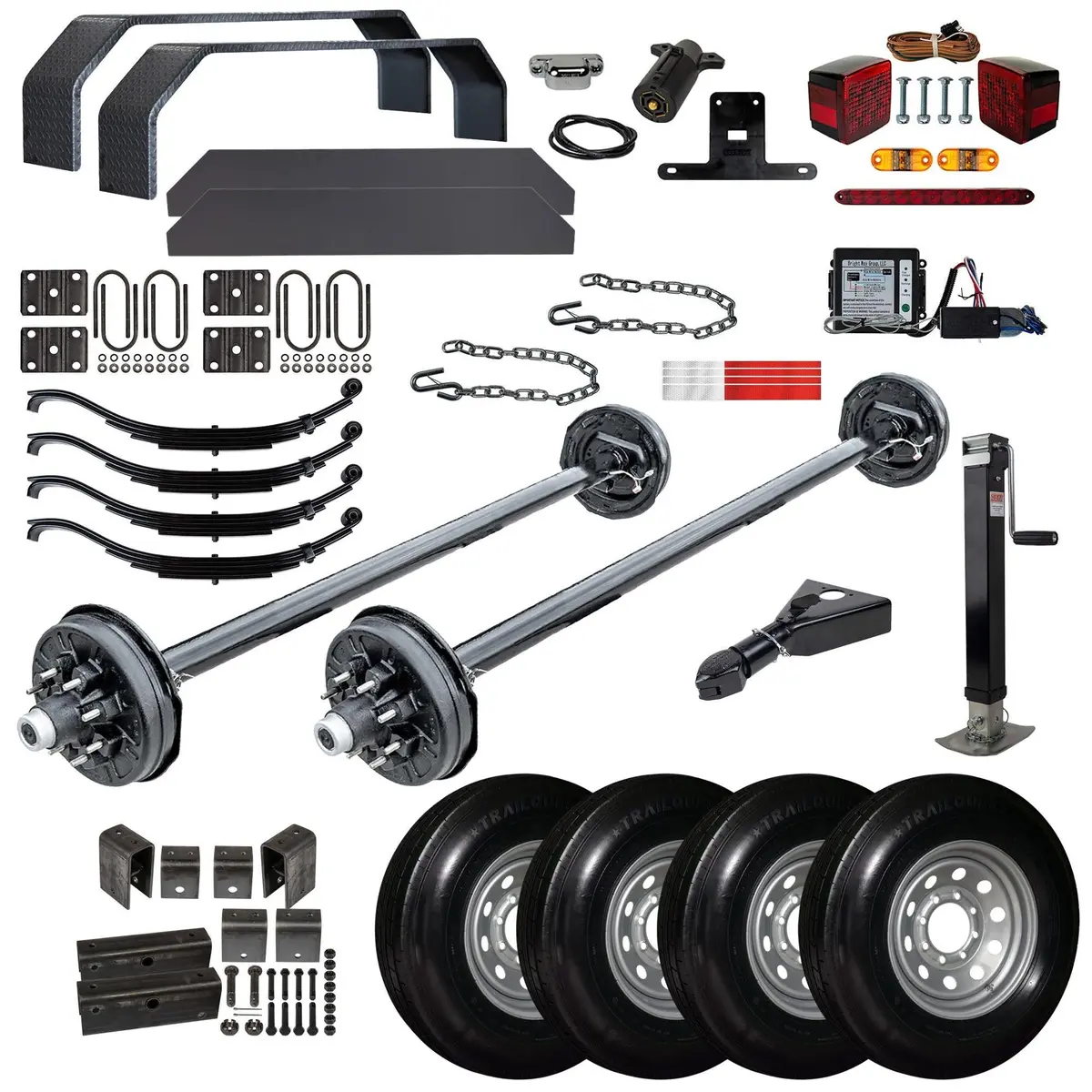 7000 Lb Tk Tandem Axle Bumper Pull Trailer Parts Kit - 14K Capacity Hd (Complete Original Series) 1