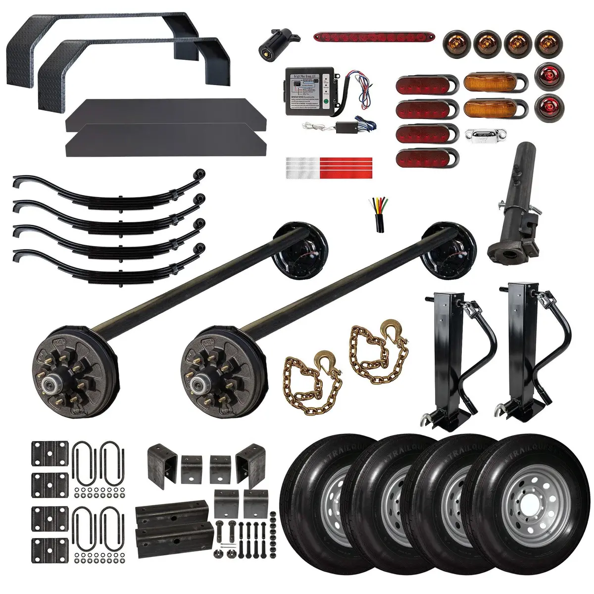 7000 Lb Tk Tandem Axle Gooseneck Trailer Parts Kit - 14K Capacity Hd (Drop Complete Original Series) 1