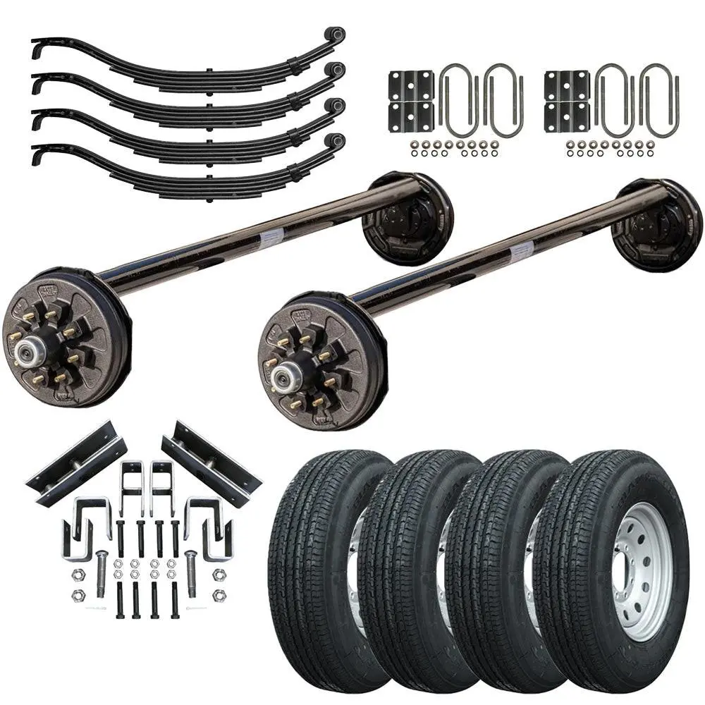7000 Lb Heavy Duty Tandem Axle Tk Trailer Kit - 14K Capacity - (Drop Original Series) 1