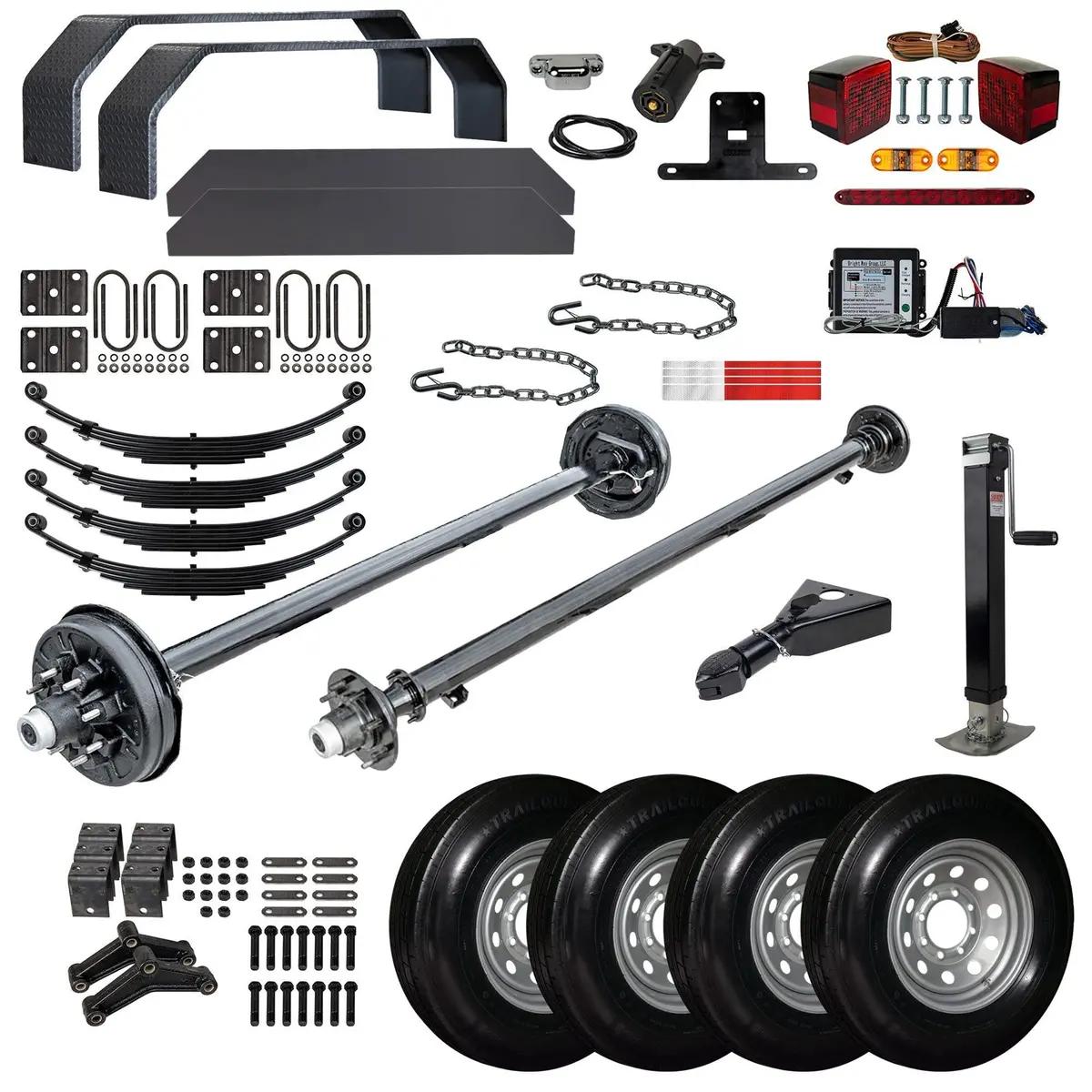 7000 Lb Tk Tandem Axle Bumper Pull Trailer Parts Kit - 14K Capacity Ld (Complete Original Series) 1