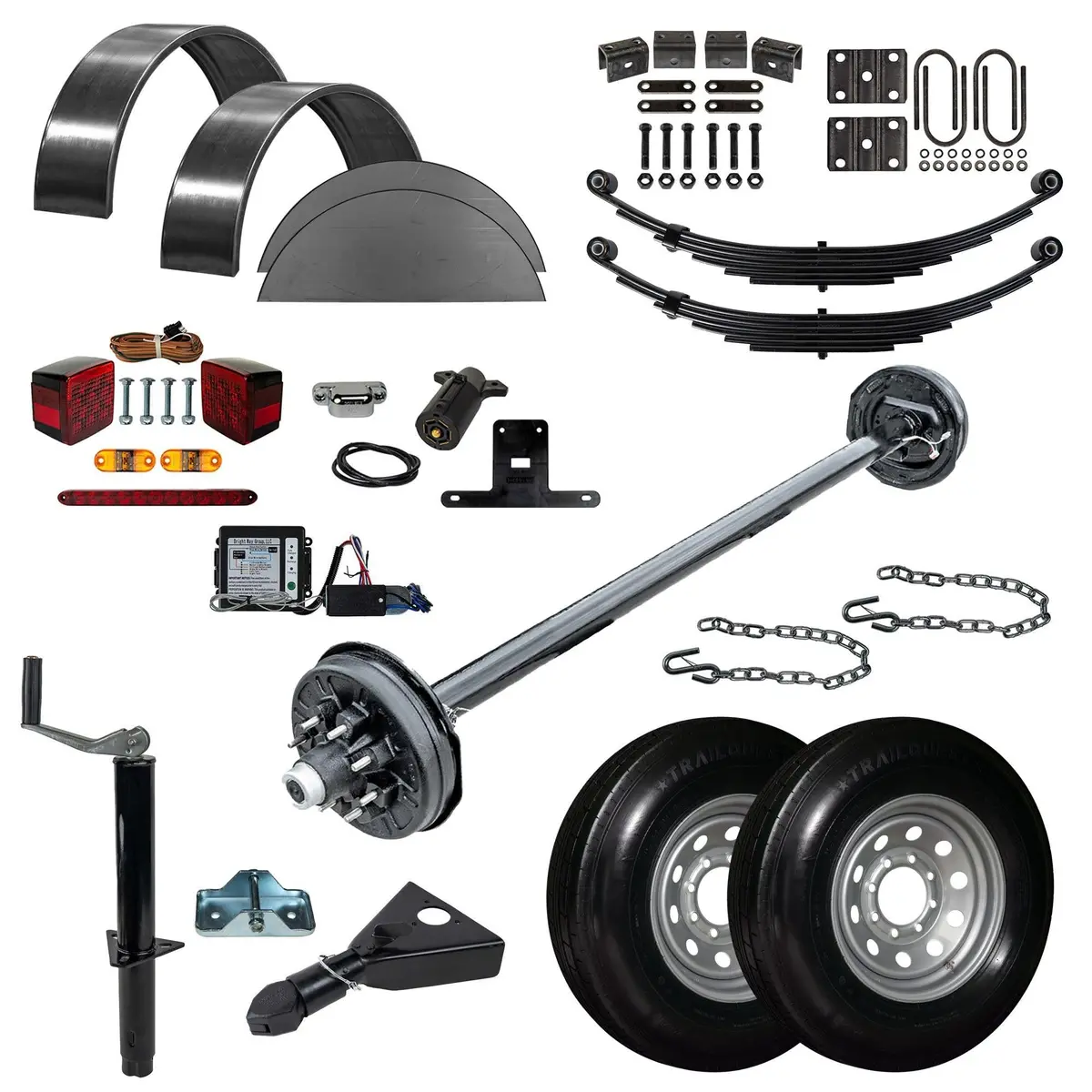 7000 Lb Tk Single Axle Trailer Parts Kit - 7K Capacity Hd (Complete Original Series) 1
