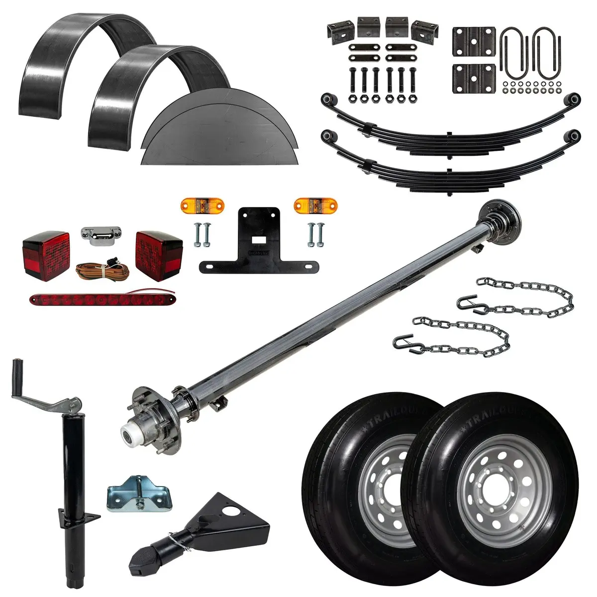 7000 Lb Tk Single Axle Trailer Parts Kit - 7K Capacity Ld (Complete Original Series) 1