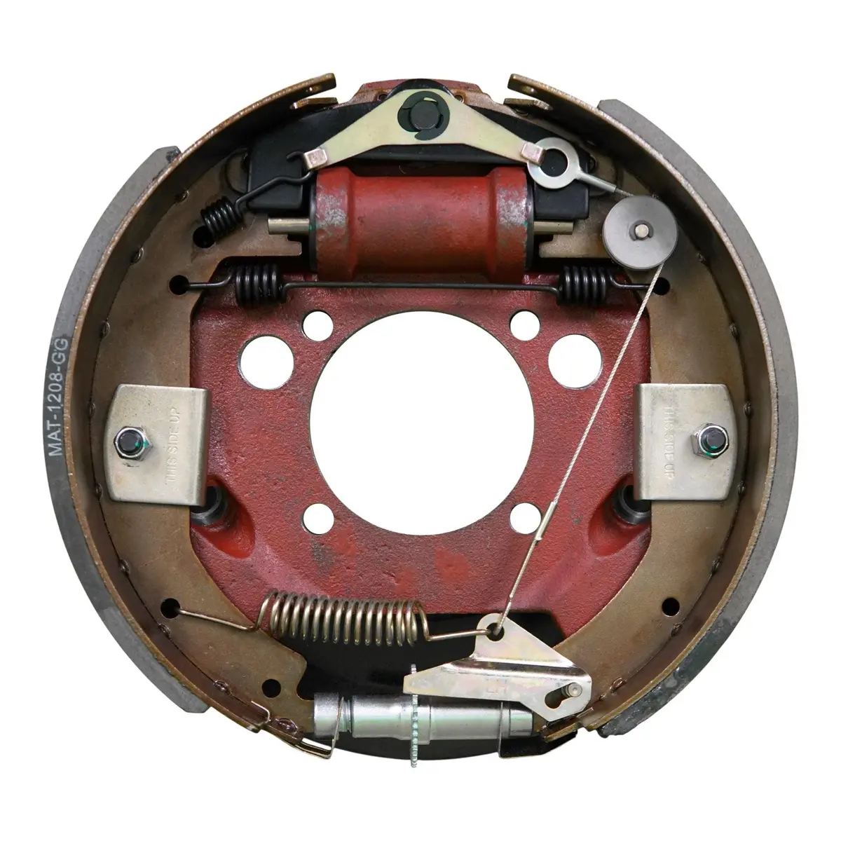 8K Trailer Axle Hydraulic Drum Brake Assembly - 12-1/4" X 3-3/8" - 8000 Lb Capacity - Left Hand (Driver Side) 1