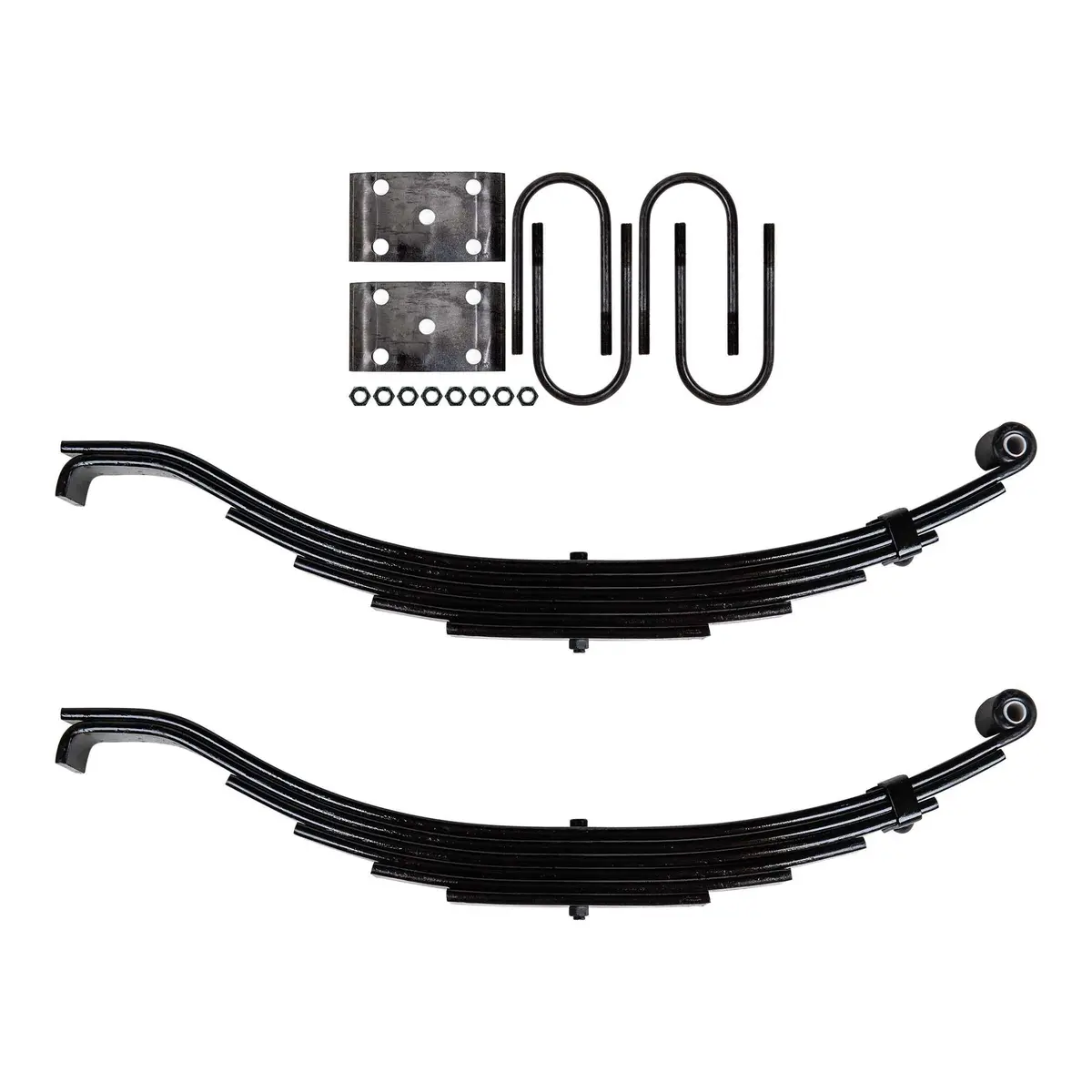 Trailer 6 Leaf Slipper Spring Suspension Kit For 3.5" Tube 8000 Lb Axles 1