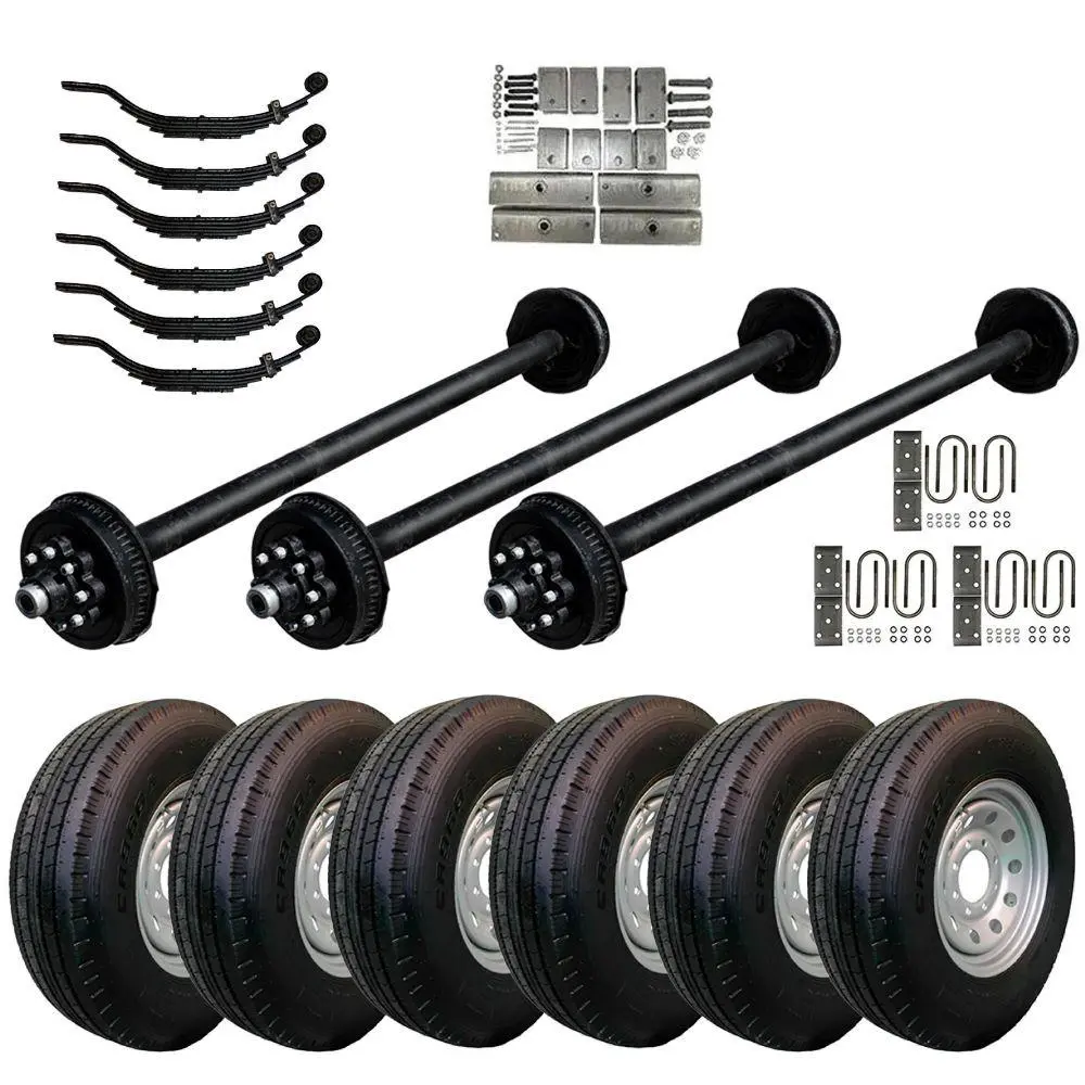 8000 Lb Tk Hybrid Triple Axle Trailer Kit - 24K Capacity (Original Series) 9/16" Studs 3