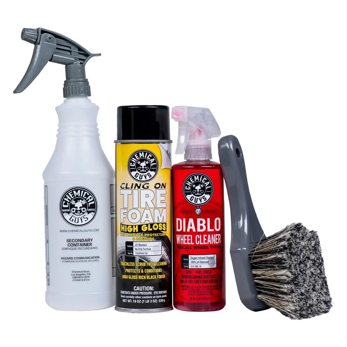 The Diablo Wheel Cleaning & Tire Foaming Shine Kit 1