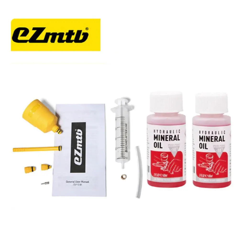 Disc Brake Bleed Kit Ezmtb Shimano Basic 2 X 60Ml Mineral Oil 1