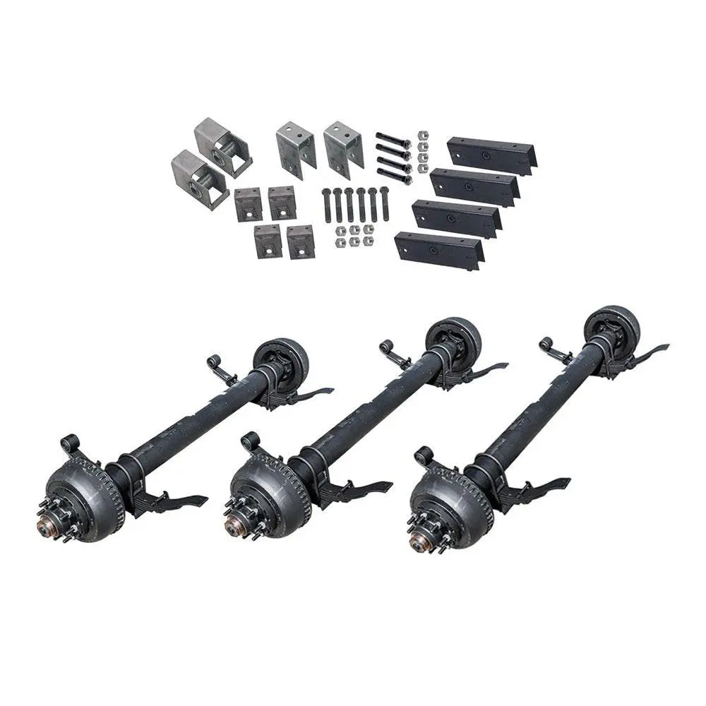 10,000 Lb Dexter Triple Axle Kit - Sprung - 30K Capacity (Axle Series) 1