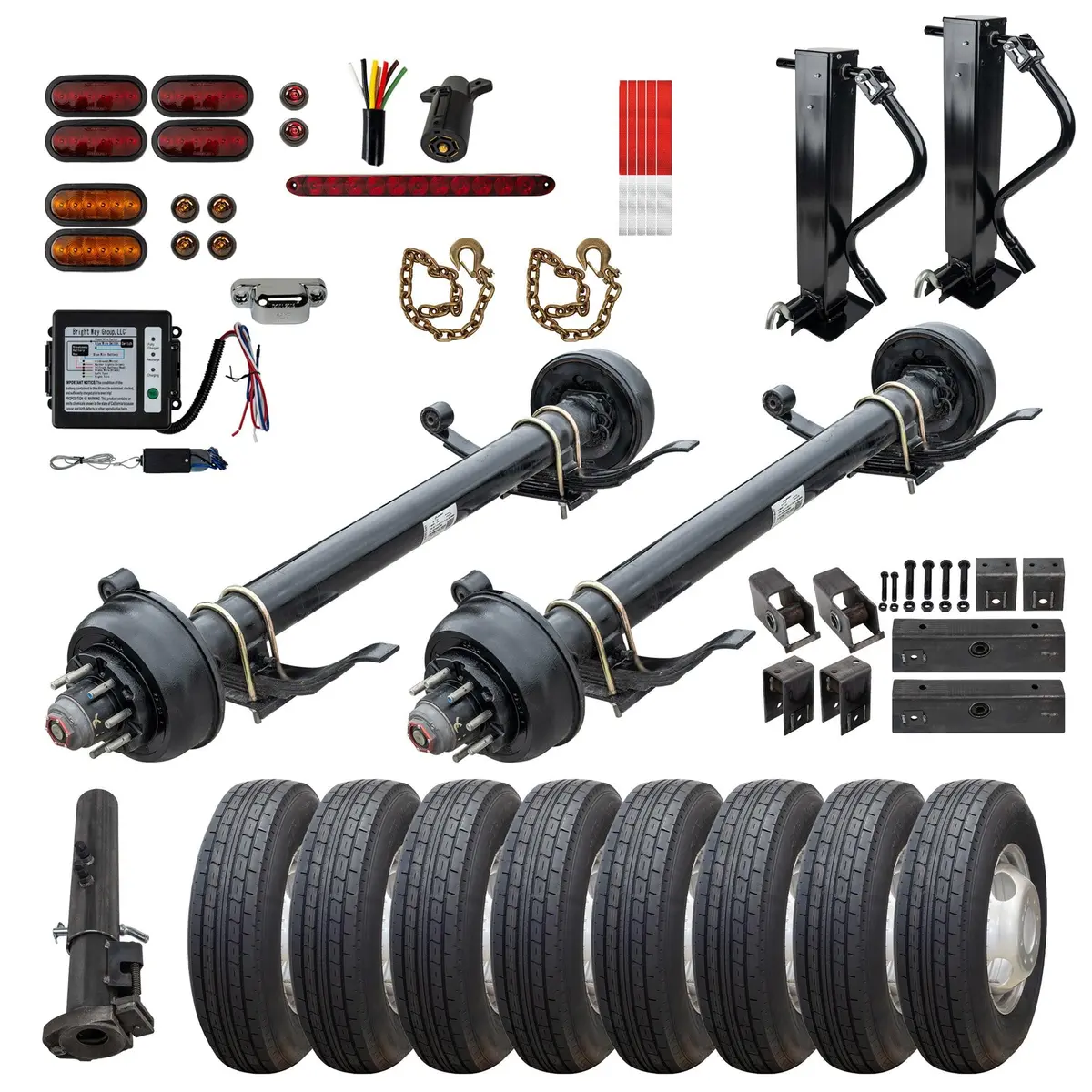 10,000 Lb Lippert Tandem Axle Gooseneck Tk Trailer Parts Kit - 20K Capacity Hd (Complete Original Series) 1