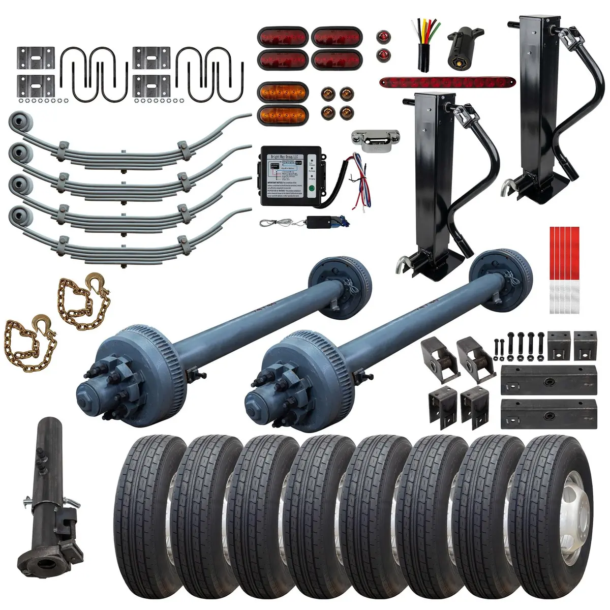 10,000 Lb Tk Tandem Axle Gooseneck Tk Trailer Parts Kit - 20K Capacity Hd (Complete Original Series) 1