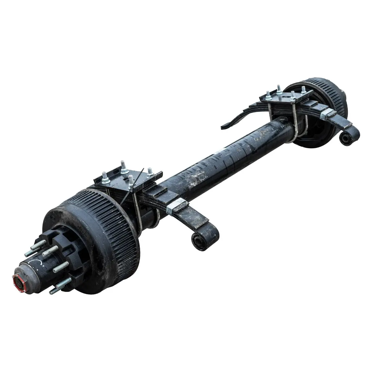 12K Lippert Trailer Axle Sprung - 12000 Lb Electric Brake 8 Lug (With Springs And Ubolts) 1