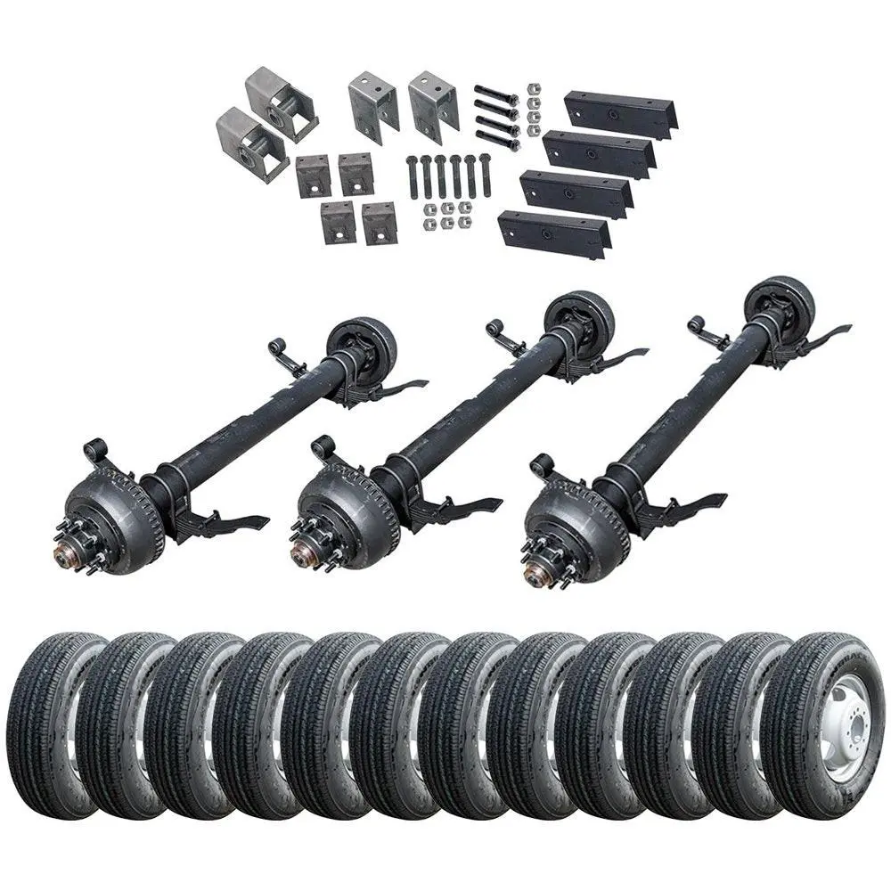 10,000 Lb Dexter Triple Axle Trailer Kit - Sprung - 30000 Lb Capacity (Original Series) 1