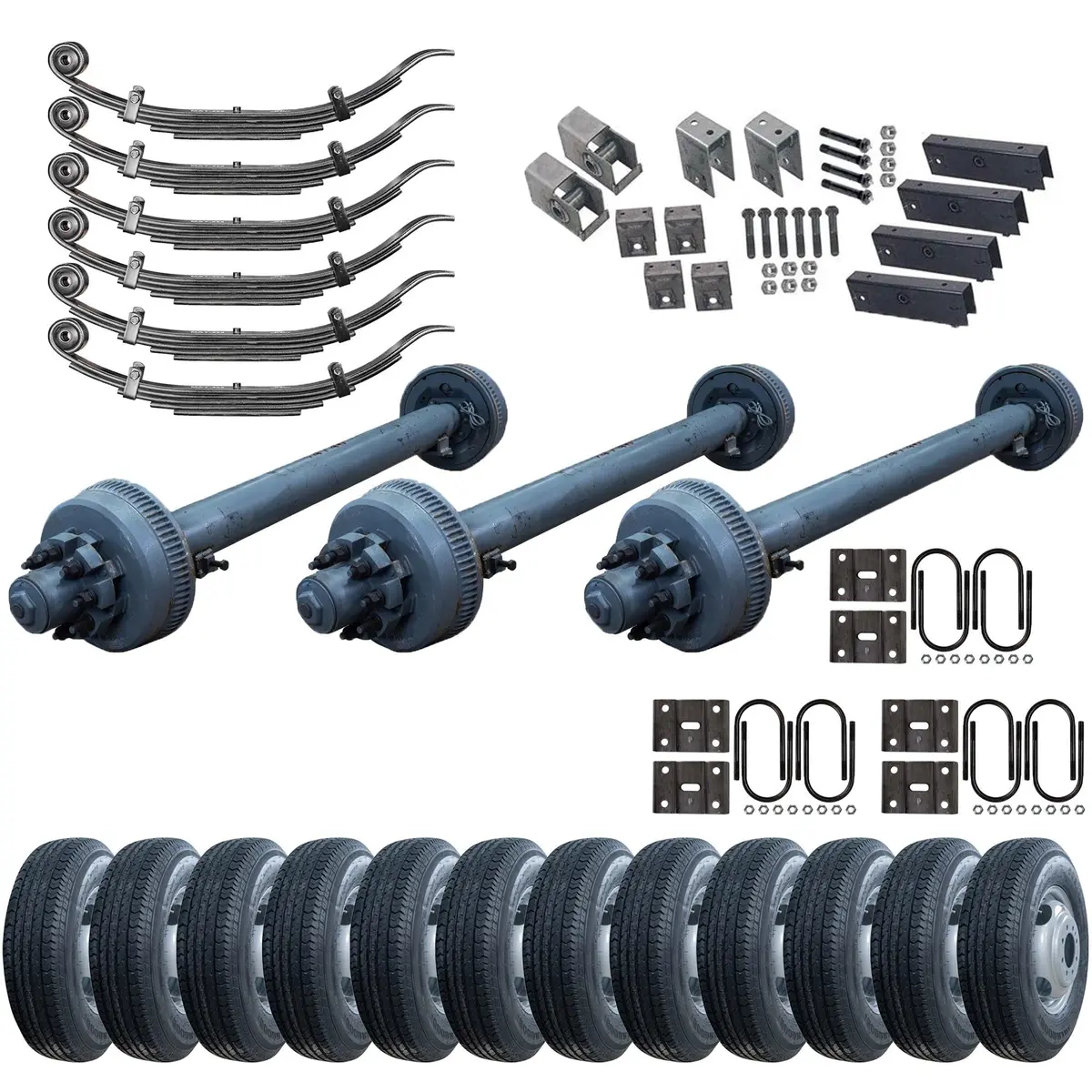 10,000 Lb Tk Triple Axle Trailer Kit - Sprung - 30000 Lb Capacity (Original Series) 1