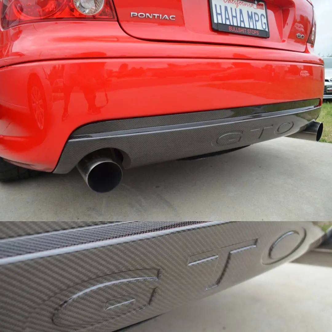 Gto Carbon Fiber Rear Exhaust Insert W/Gto 1