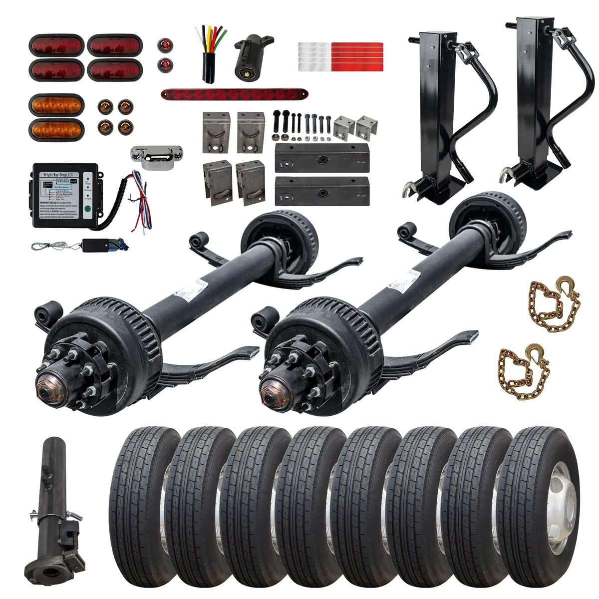 12,000 Lb Dexter Tandem Axle Gooseneck Tk Trailer Kit - Sprung - 24K Capacity Hd - (Complete Original Series) 1