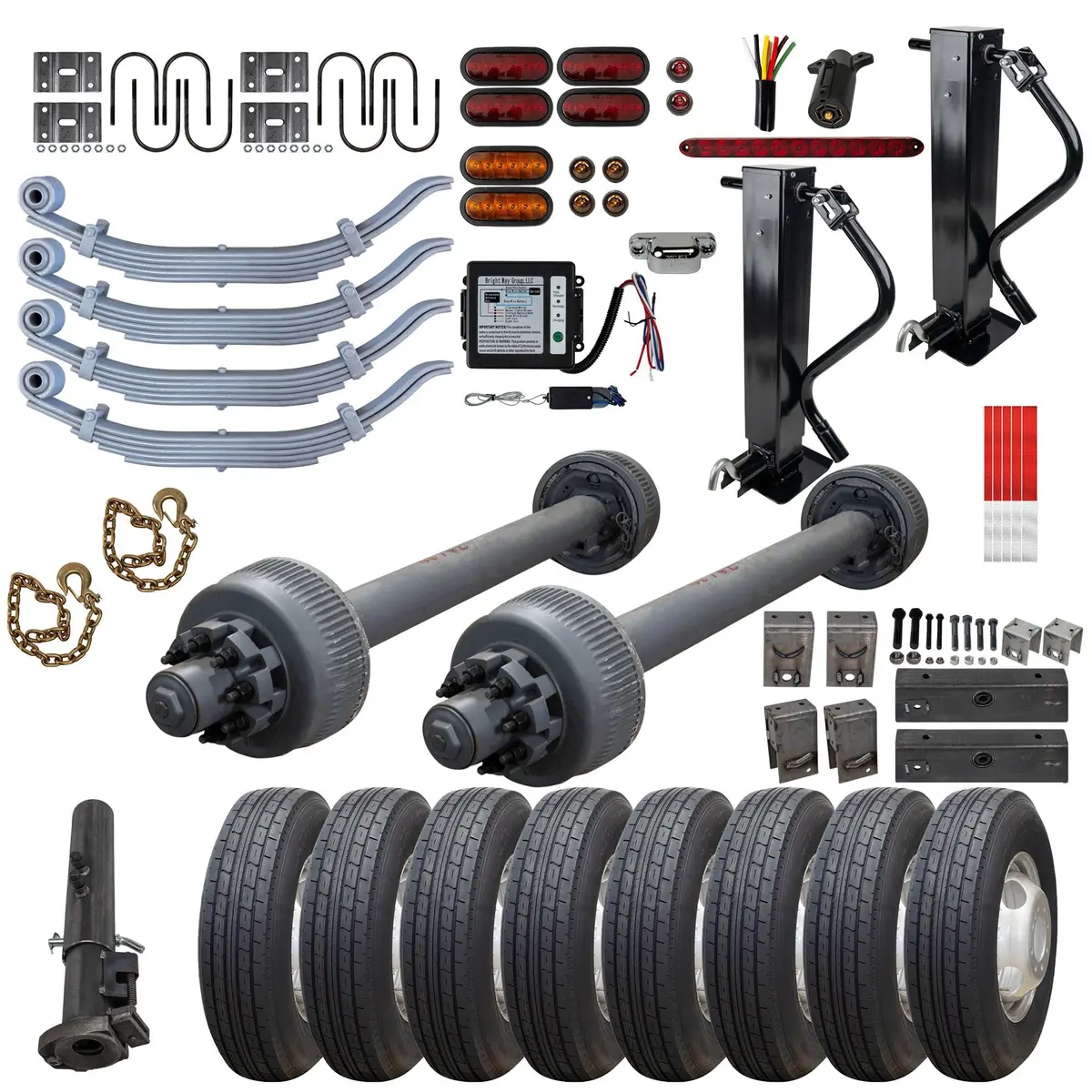 12000 Lb Tandem Axle Gooseneck Tk Trailer Kit - 24K Capacity Hd - (Complete Original Series) 1