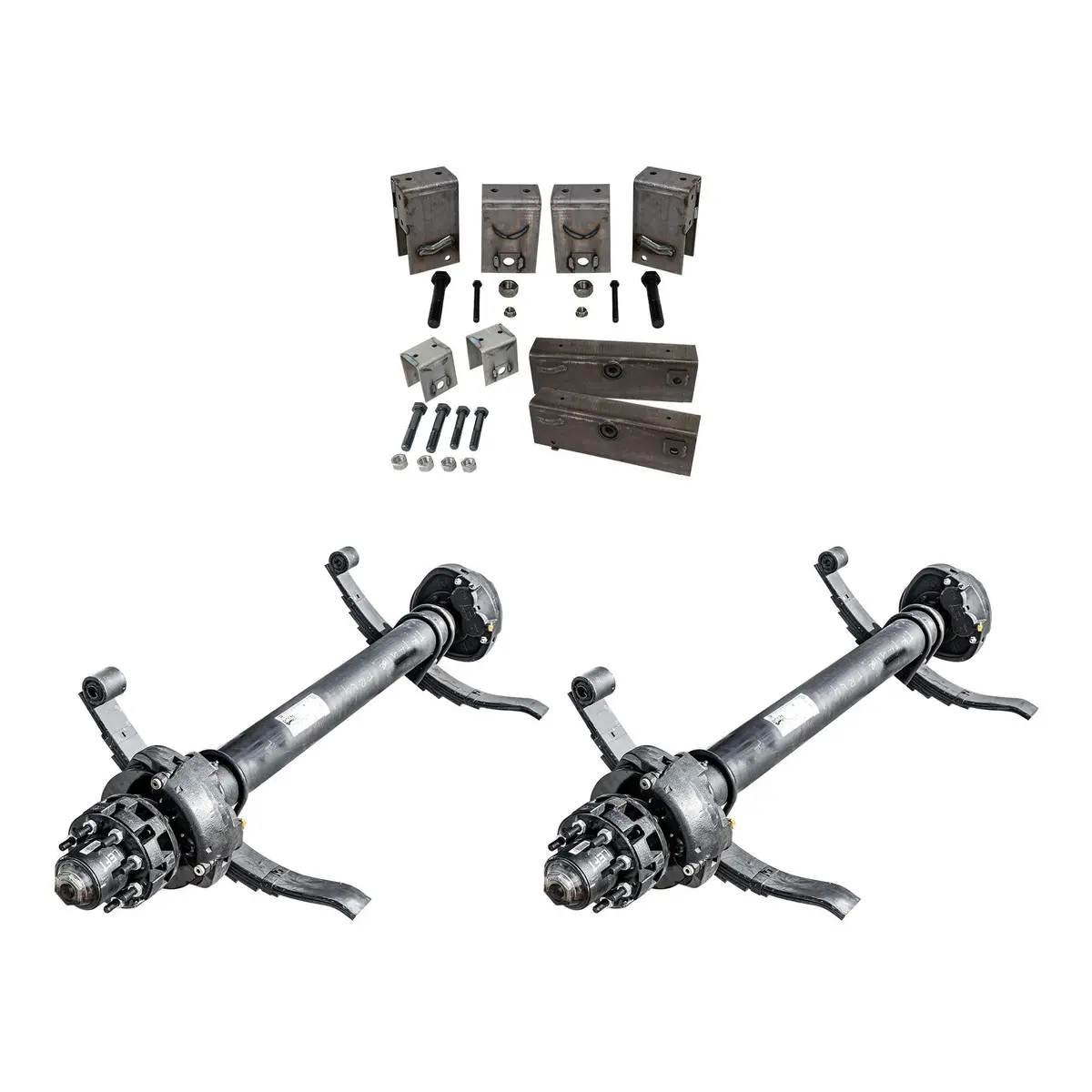 12,000 Lb Dexter Tandem Axle Hydraulic Kit - Sprung - 24K Capacity (Axle Series) 1