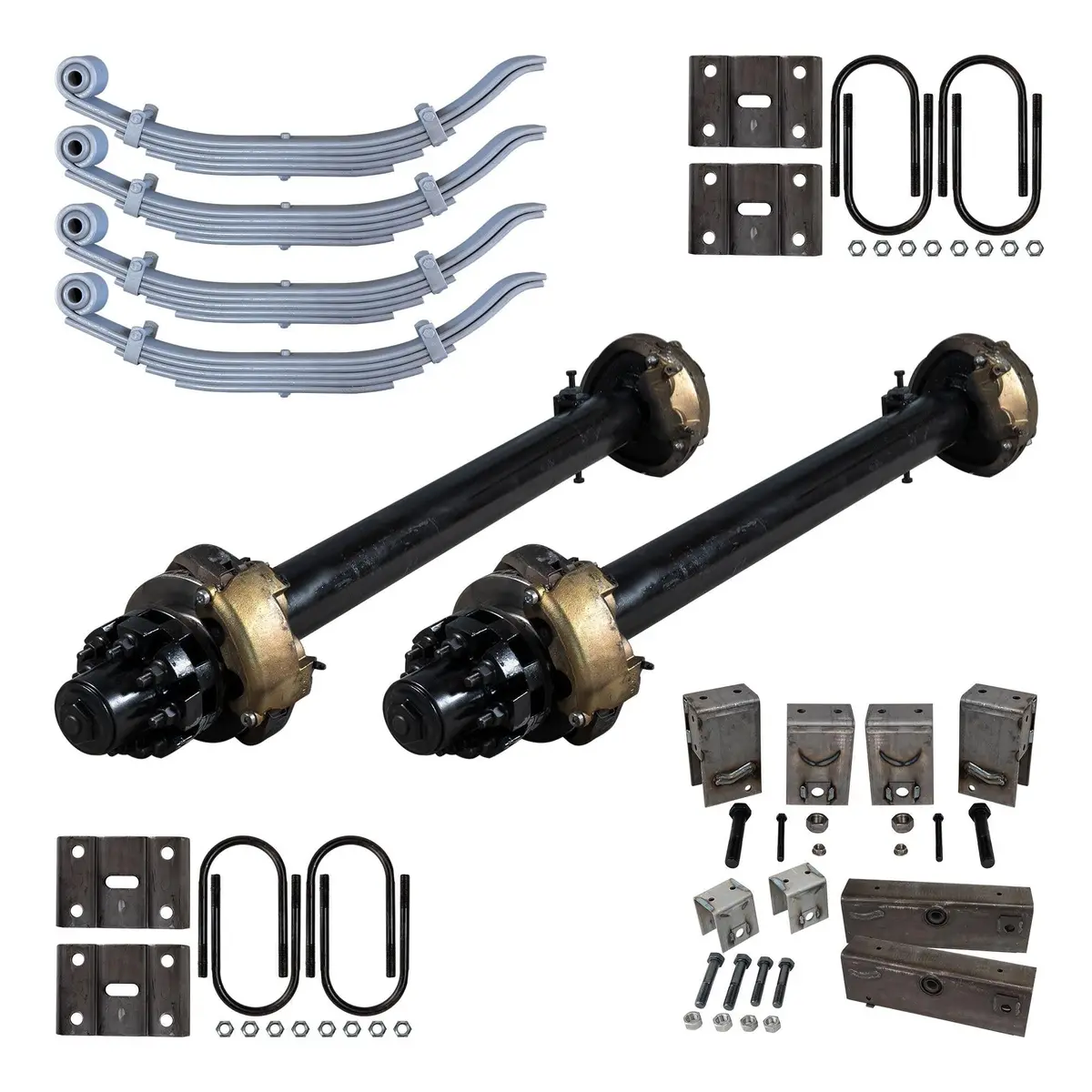 12,000 Lb Tk Tandem Axle Kit - Hydraulic Brake - 24K Capacity (Axle Series) 1
