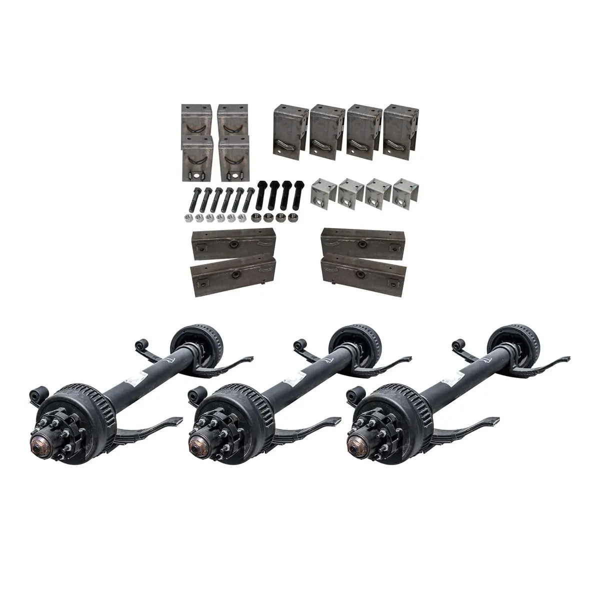 12,000 Lb Dexter Triple Tk Axle Kit - Sprung - 36K Capacity (Axle Series) 1