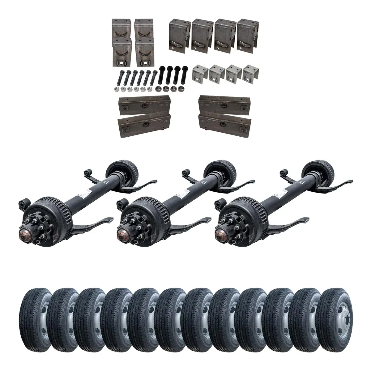 12,000 Lb Dexter Triple Axle Tk Trailer Kit - Sprung - 36K Capacity (Original Series) 1