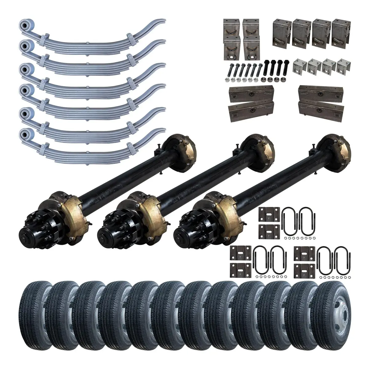 12,000 Lb Tk Triple Axle Trailer Kit - Hydraulic Brake - 36K Capacity (Original Series) 1