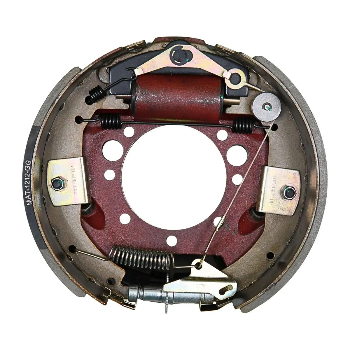 12K-16K Trailer Axle Hydraulic Drum Brake Assembly - 12.25"X5" - 12000-16000 Lb Capacity - Left Hand (Driver Side) 1