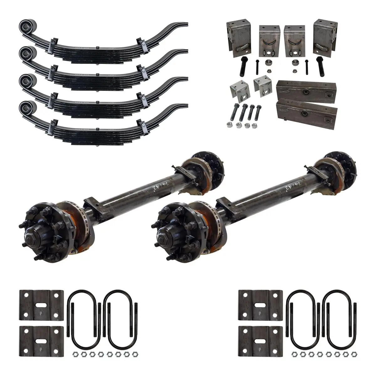 15,000 Lb Tk Tandem Axle Kit - Hydraulic Brake - 30K Capacity (Axle Series) 1