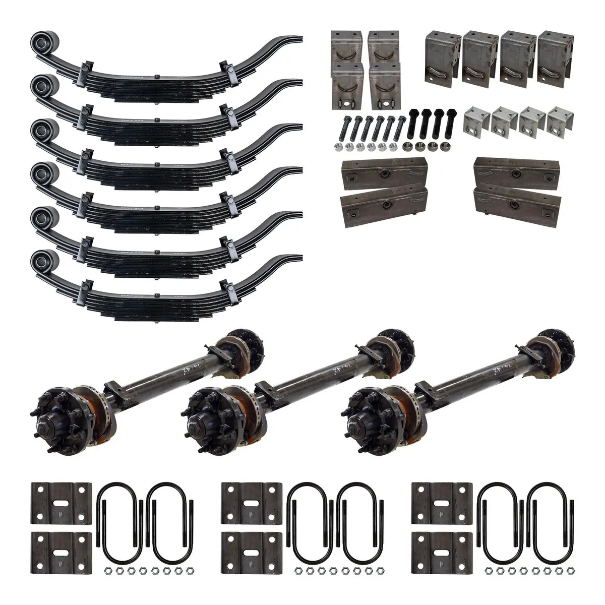 15,000 Lb Tk Triple Axle Kit - Hydraulic Brake - 45K Capacity (Axle Series) 1
