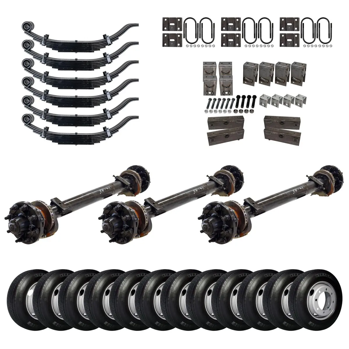15,000 Lb Tk Triple Axle Trailer Kit - Hydraulic Brake - 45K Capacity (Original Series) 1