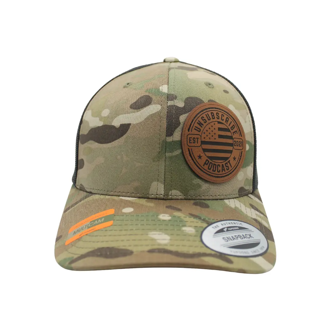 Unsub Leather Patch Trucker Hat 1