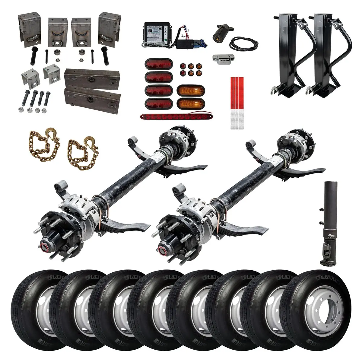 16,000 Lb Lippert Tandem Axle Gooseneck Hydraulic Tk Trailer Kit - 32K Capacity Hd - (Complete Original Series) 1