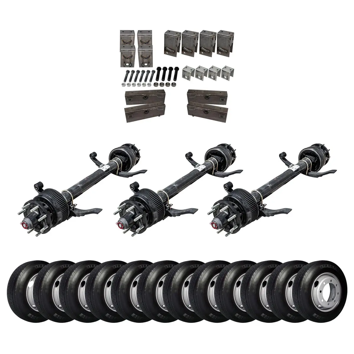 16,000 Lb Lippert Triple Tk Axle Trailer Kit - 48K Capacity (Original Series) 1