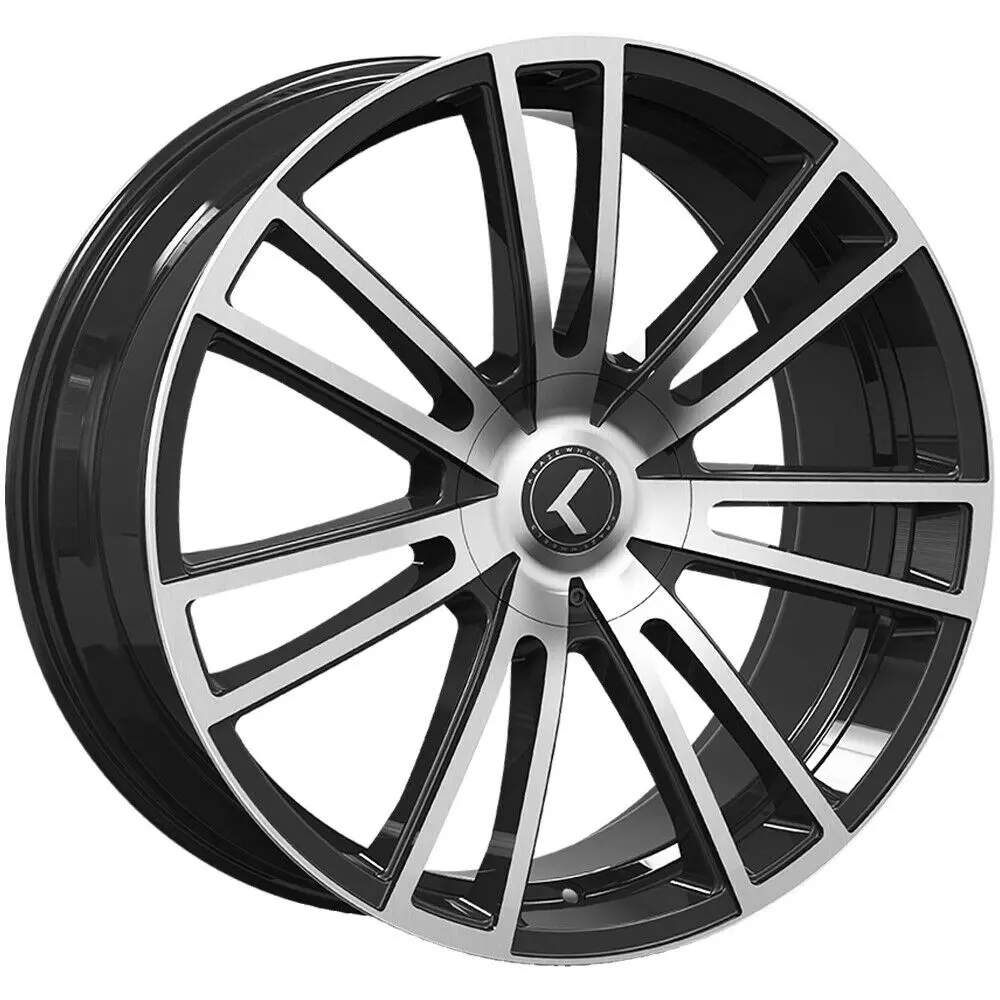 Kraze Wheels 183 Spectra Black Machined 1
