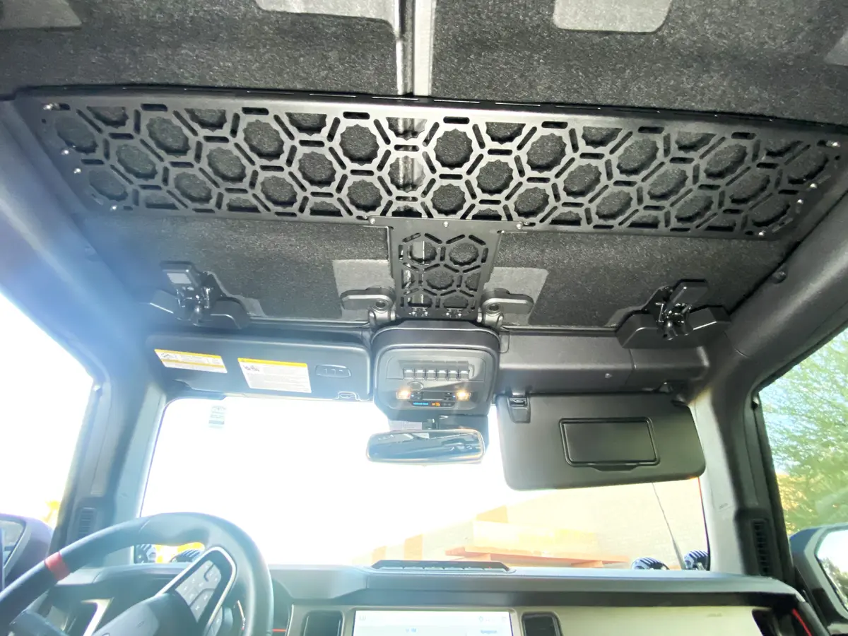 Foutz Motorsports 2022+ Ford Bronco Raptor Inside Roof Mount (Across Front Seats With Short Front Panel) By Adapt-A-Panel 2
