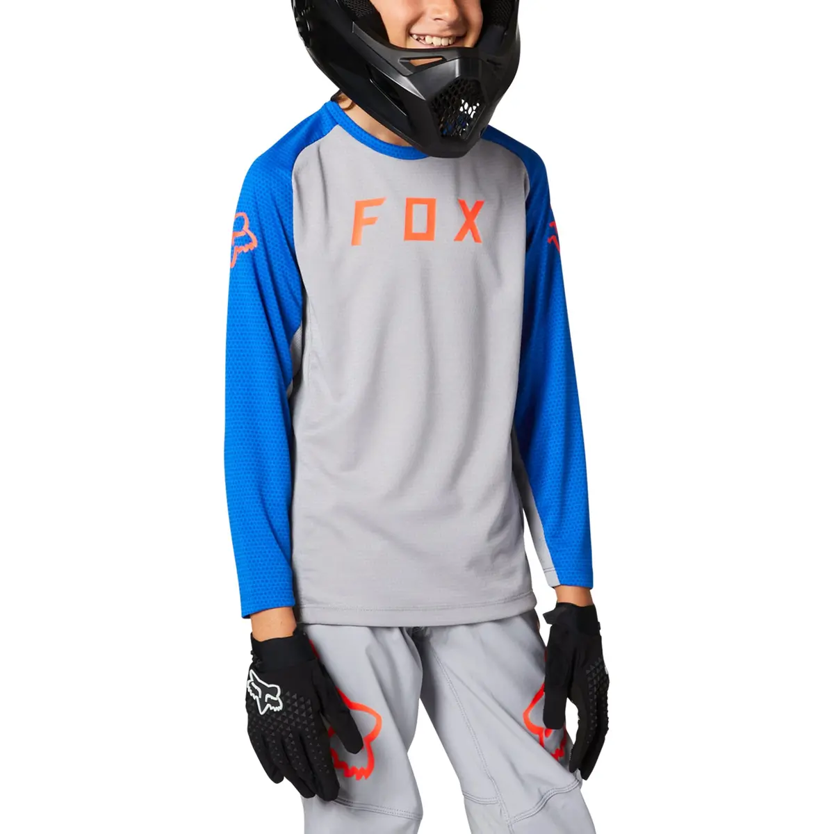 Fox Youth Defend Long Sleeve Jersey (2021) 1