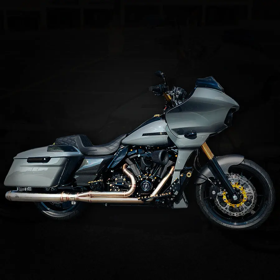 2 Into 1 Full Exhaust System For Harley-Davidson - The Freedom Blaster 1