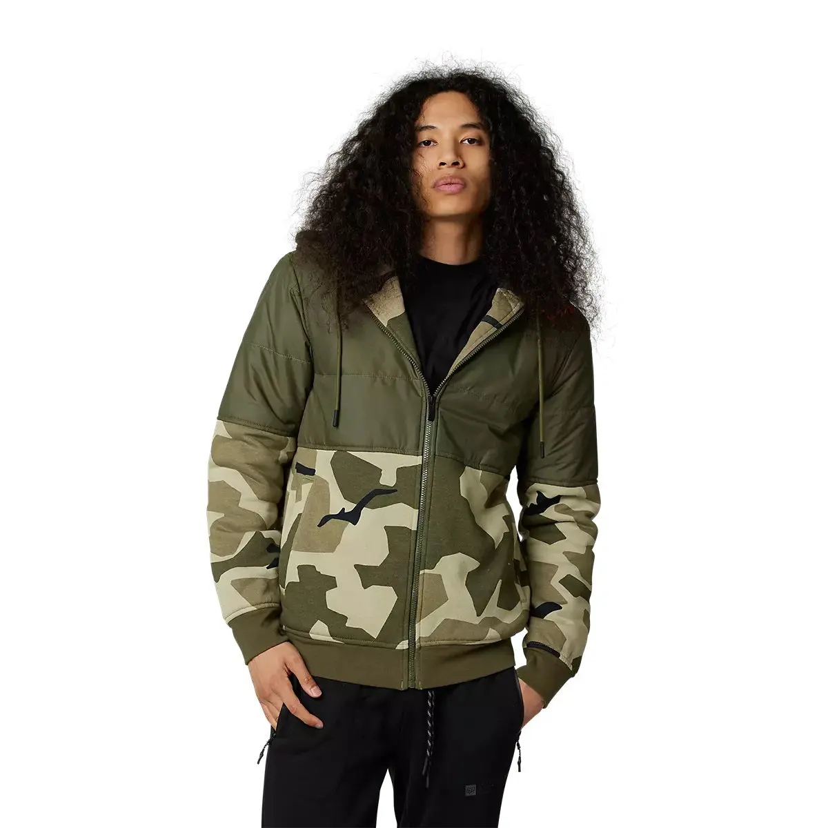 Fox Mens Linden Sasquatch Fleece Zip Hoodie 1
