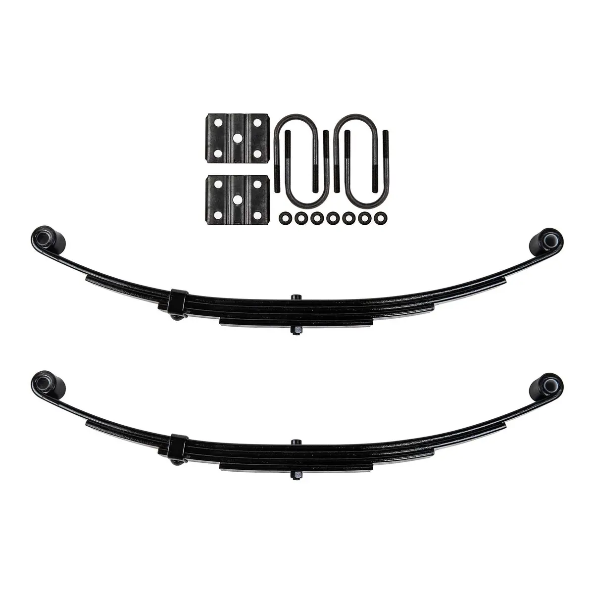 Trailer 4 Leaf Double Eye Spring Suspension Kit For 2 3/8" Tube 3500 Lb Axles 1