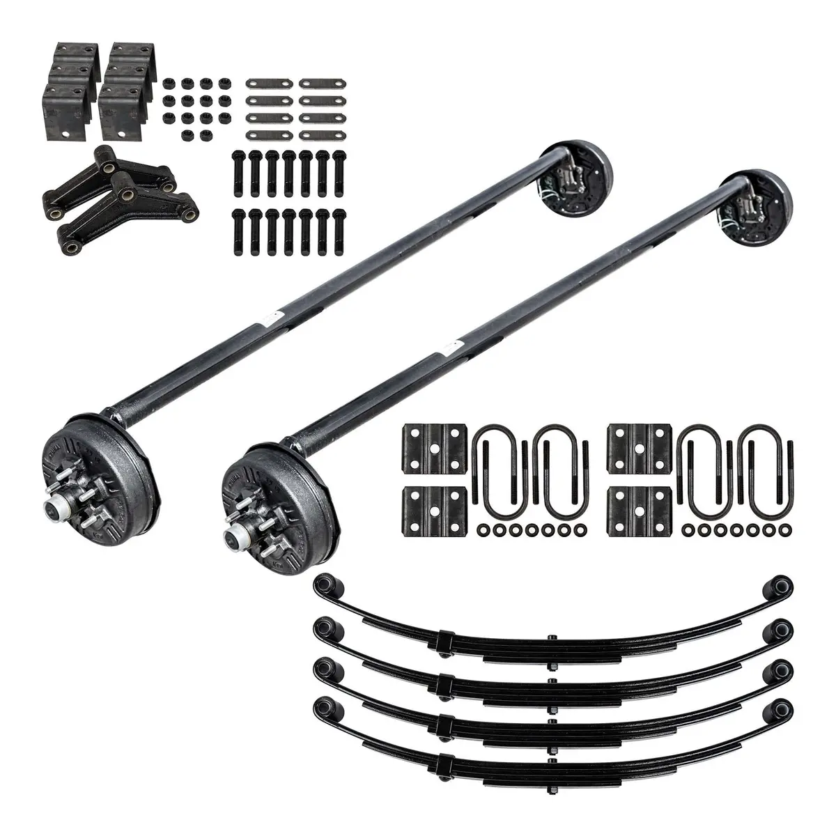 3.5K Tk Heavy Duty Tandem Axle Kit - 7000 Lb Capacity (Drop Axle Series) 1