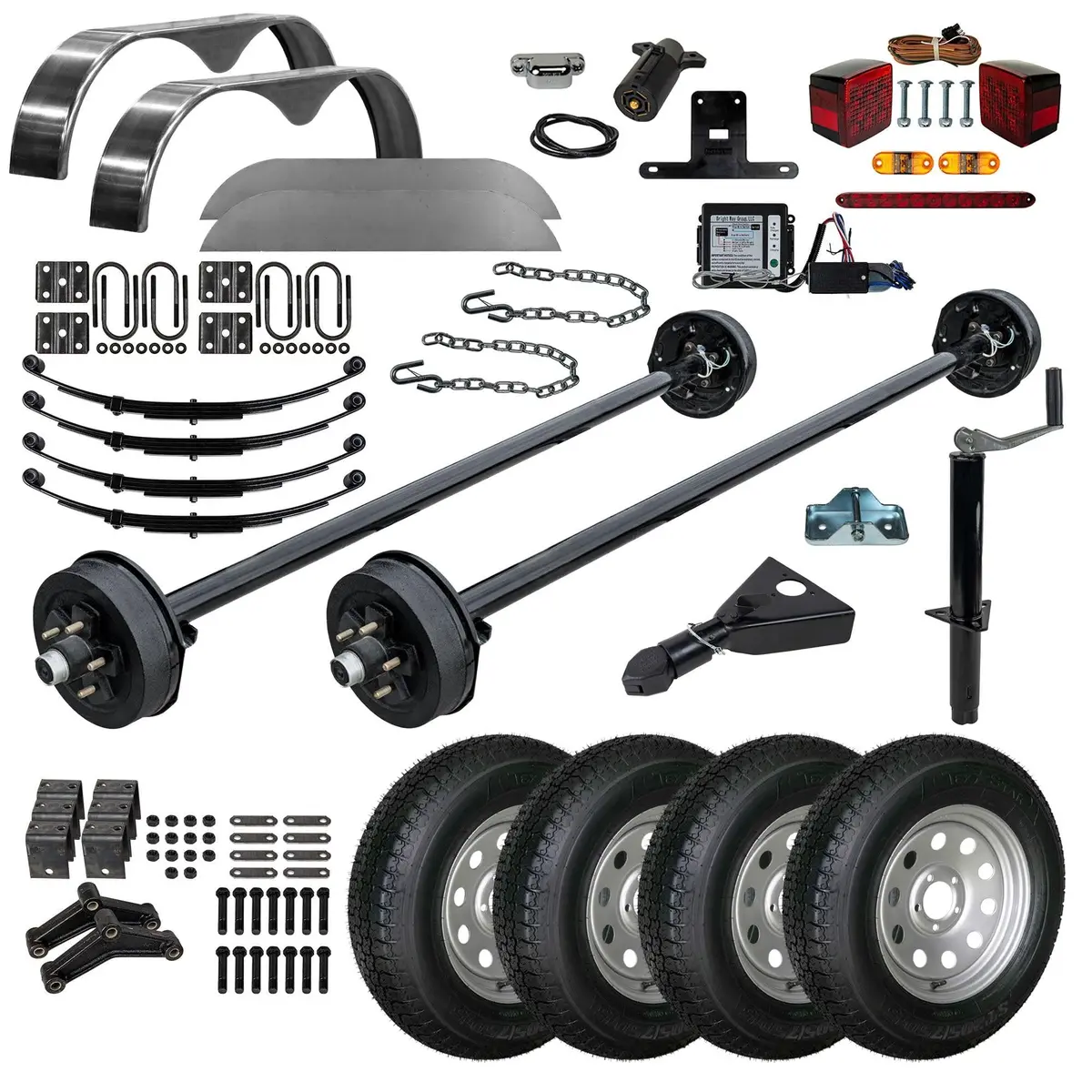 3500 Lb Tk Tandem Axle Trailer Parts Kit - 7K Capacity Hd (Complete Original Series) 1