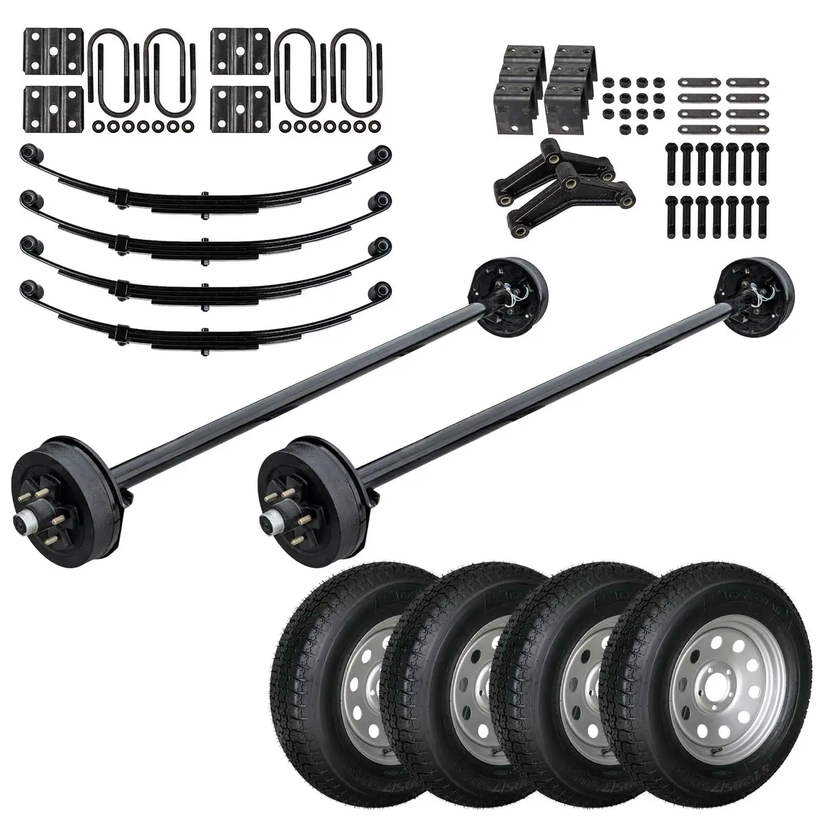3500 Lb Heavy Duty Tandem Axle Tk Trailer Kit - 7K Capacity (Original Series) 1