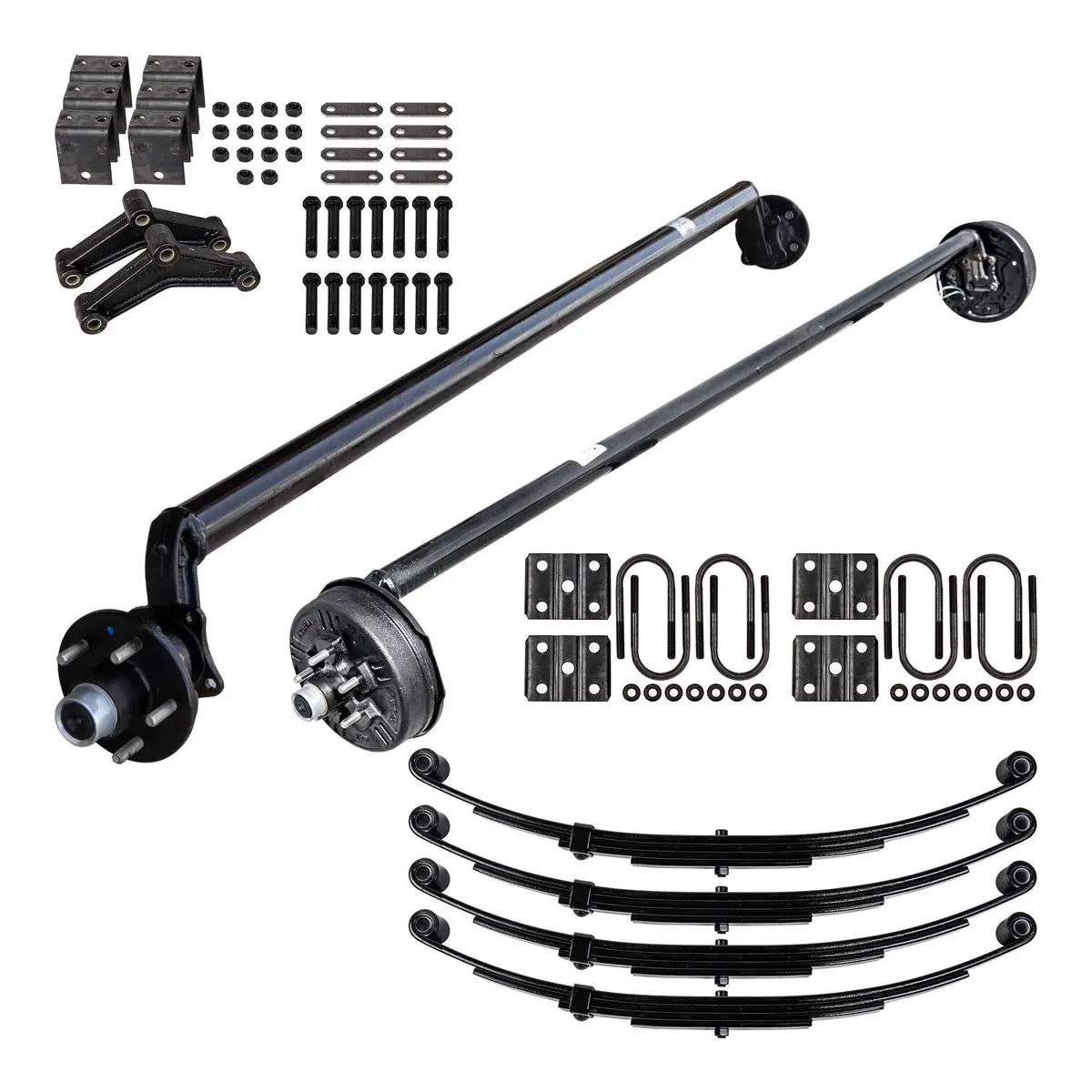 3.5K Tk Light Duty Tandem Axle Kit - 7000 Lb Capacity 5X4.5 (Drop Axle Series) 1